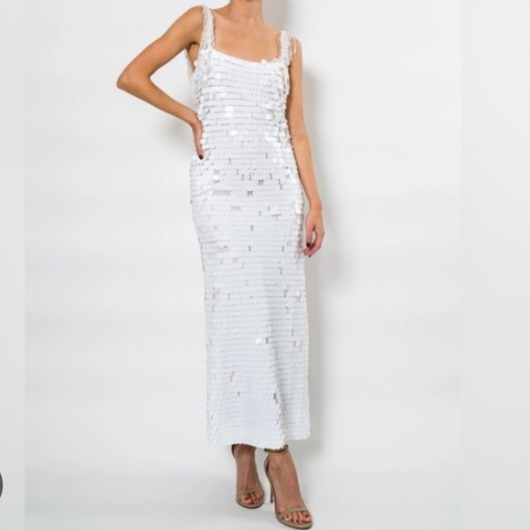 Alexis - Felici Sequin Embroidered Midi Dress - Picture 2 of 4